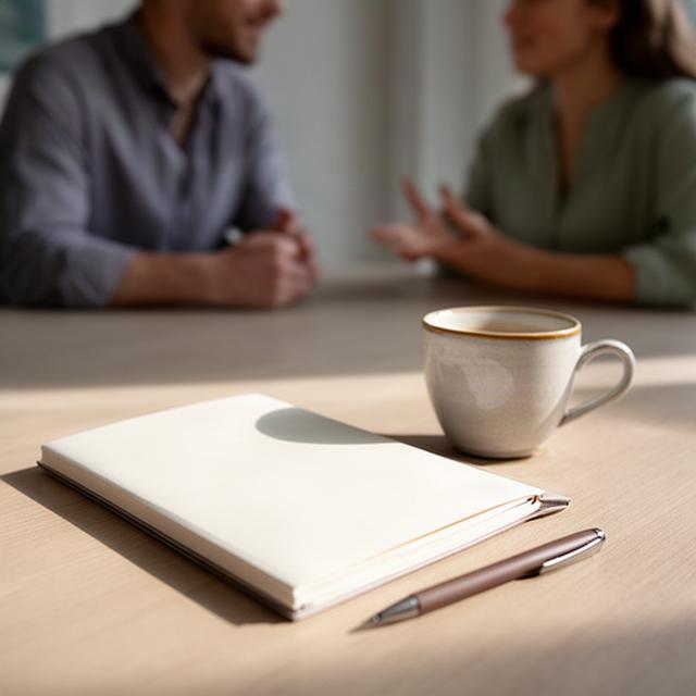Notitieboek en koffie tijdens een adviesgesprek in Zevenaar